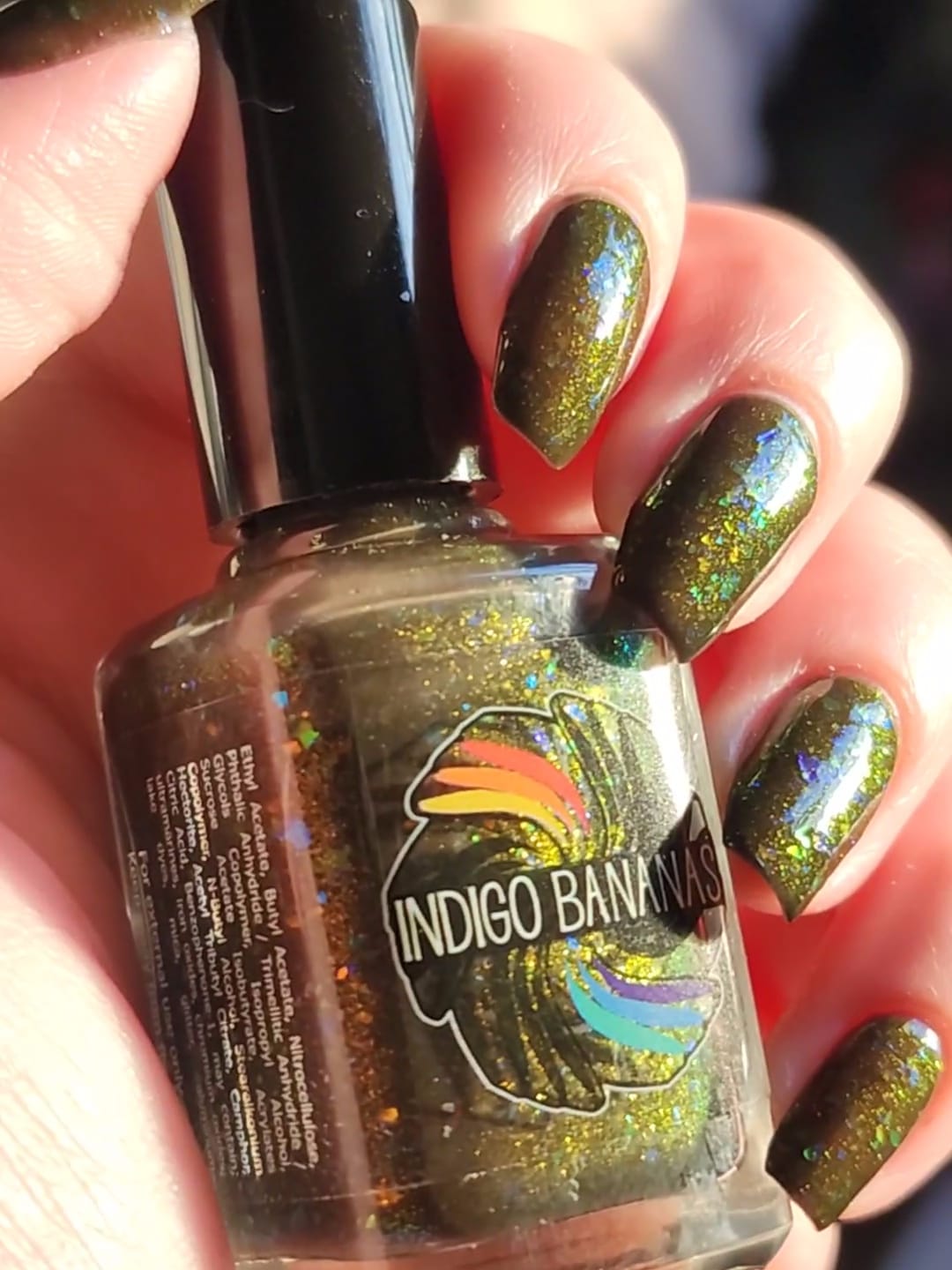 Land Before Swine - brown w/ OG UP shimmer + OG UP multichrome flakies