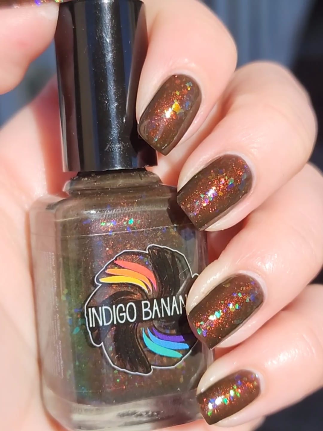 Land Before Swine - brown w/ OG UP shimmer + OG UP multichrome flakies