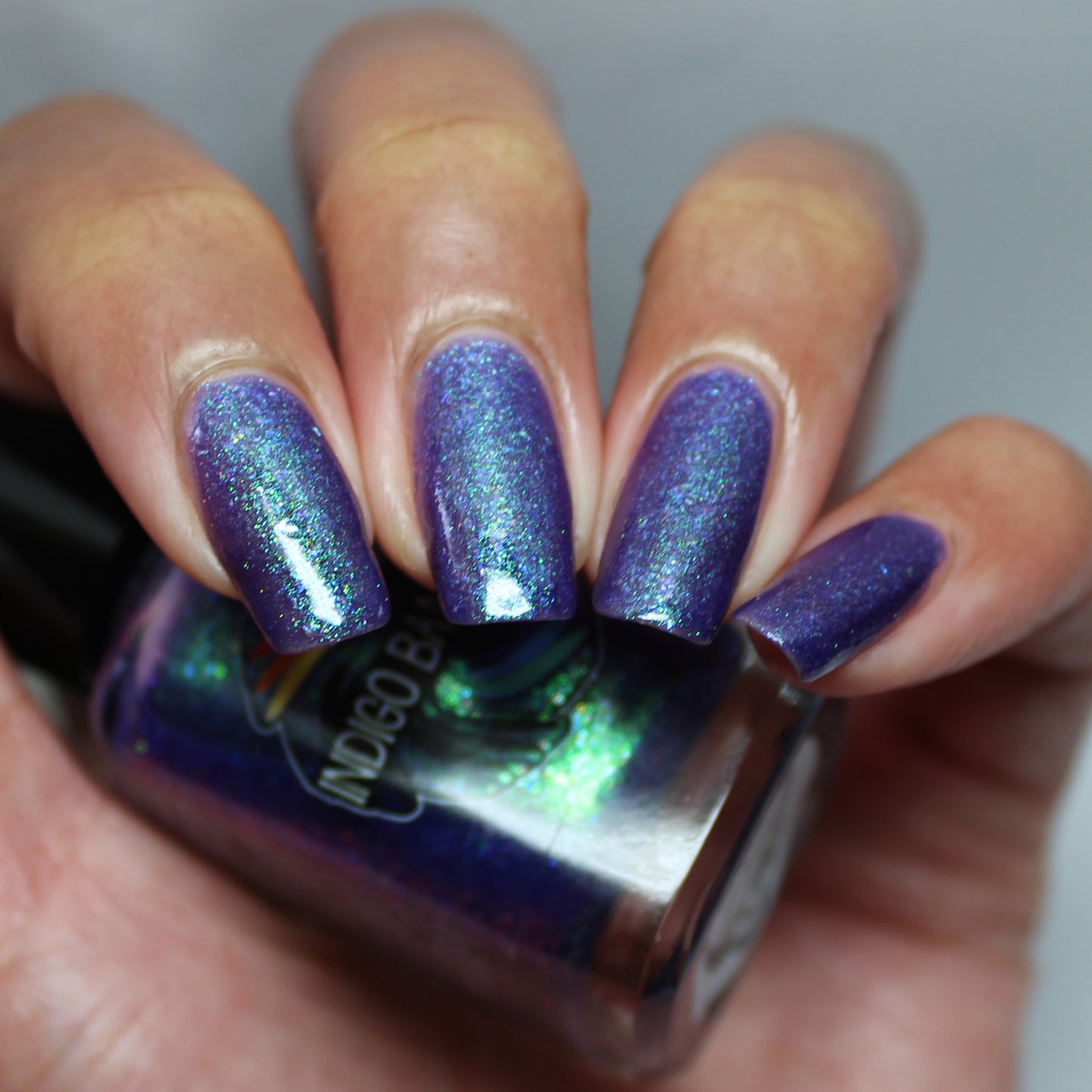 Box of Rain - purple shimmer mix (w/ Auroras) - glow in the dark - matte