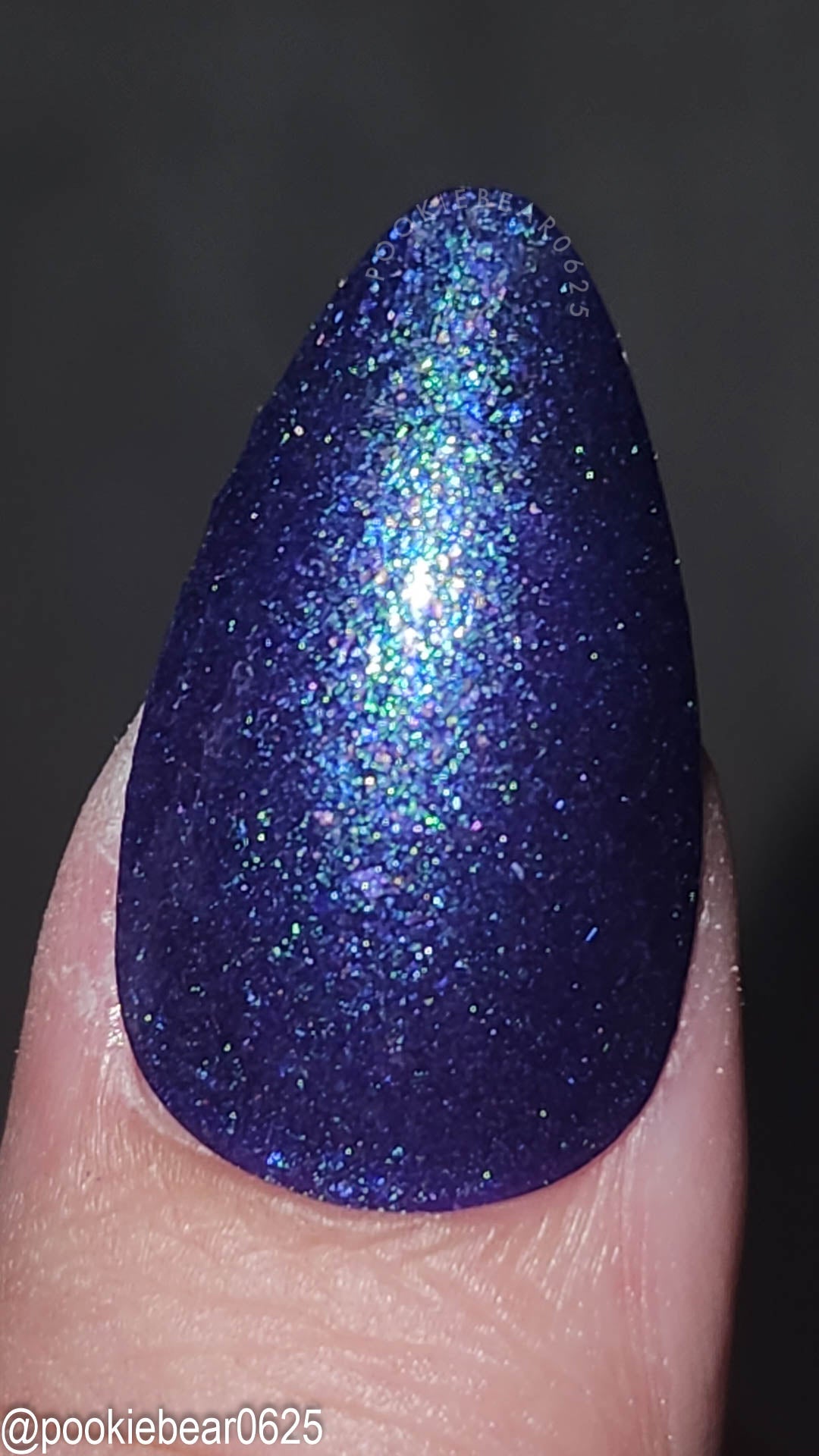 Box of Rain - purple shimmer mix (w/ Auroras) - glow in the dark - matte