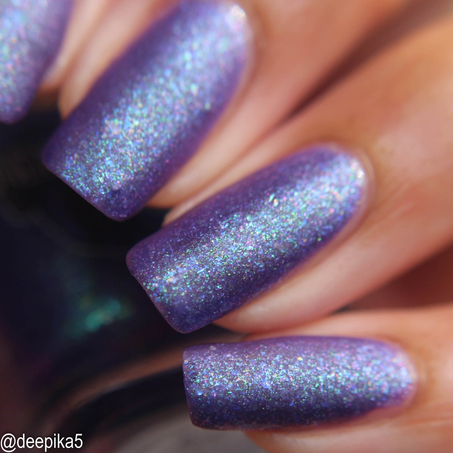 Box of Rain - purple shimmer mix (w/ Auroras) - glow in the dark - matte