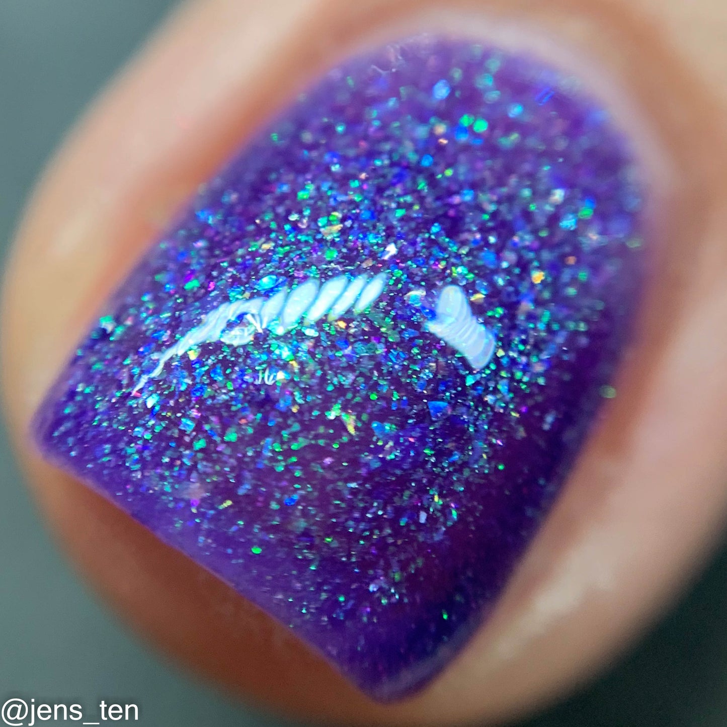 Box of Rain - purple shimmer mix (w/ Auroras) - glow in the dark - matte