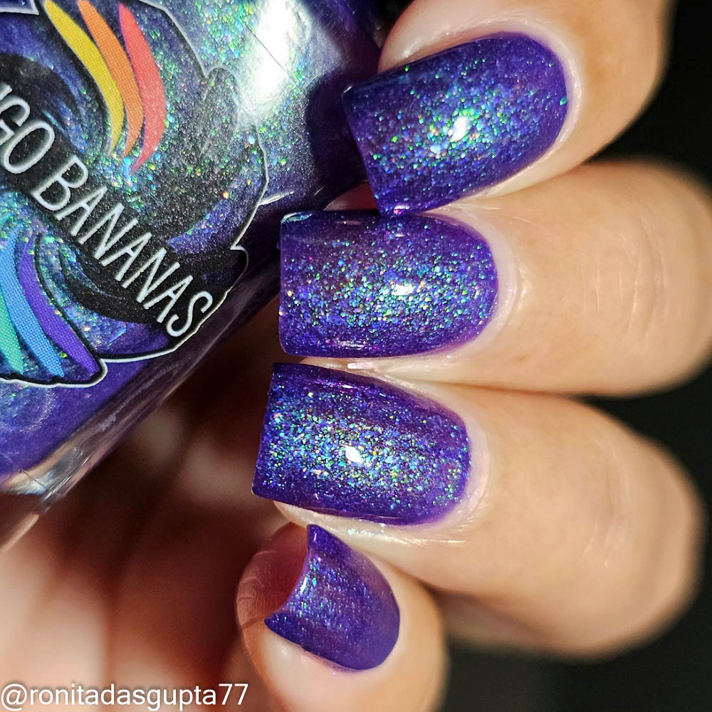 Box of Rain - purple shimmer mix (w/ Auroras) - glow in the dark - matte