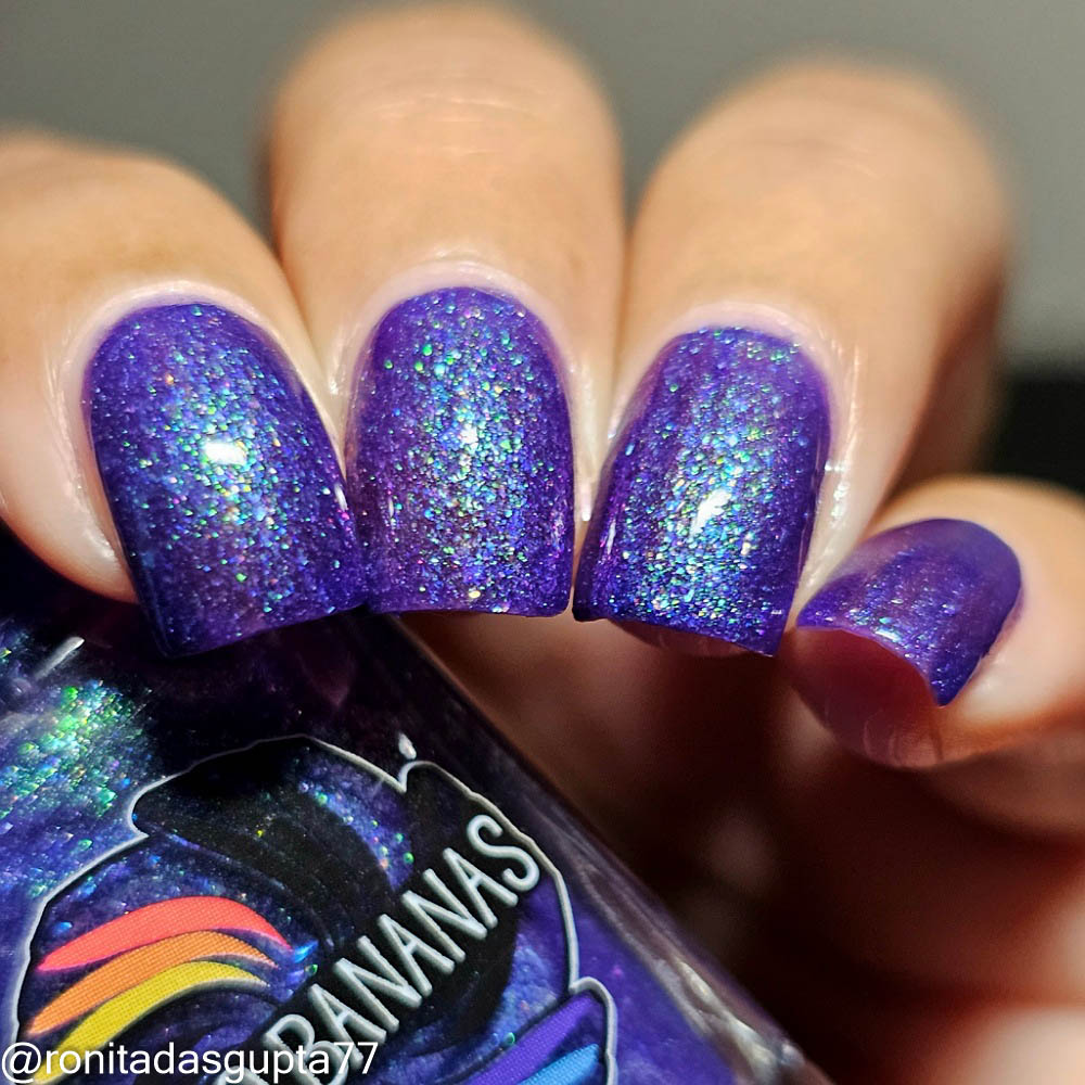 Box of Rain - purple shimmer mix (w/ Auroras) - glow in the dark - matte