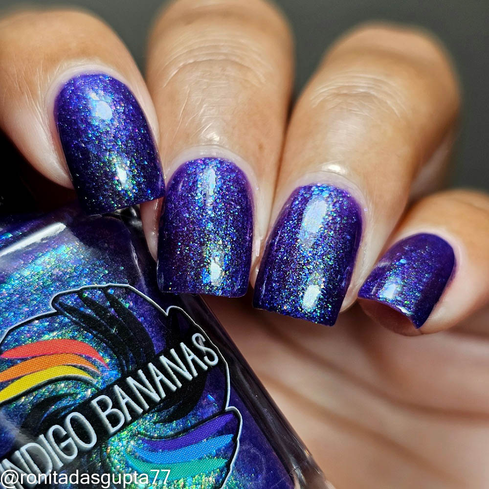 Box of Rain - purple shimmer mix (w/ Auroras) - glow in the dark - matte