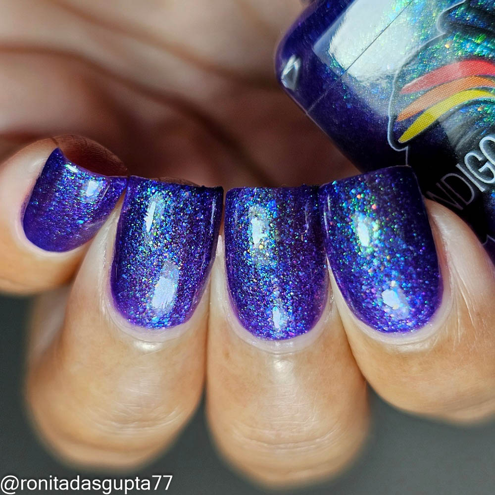 Box of Rain - purple shimmer mix (w/ Auroras) - glow in the dark - matte