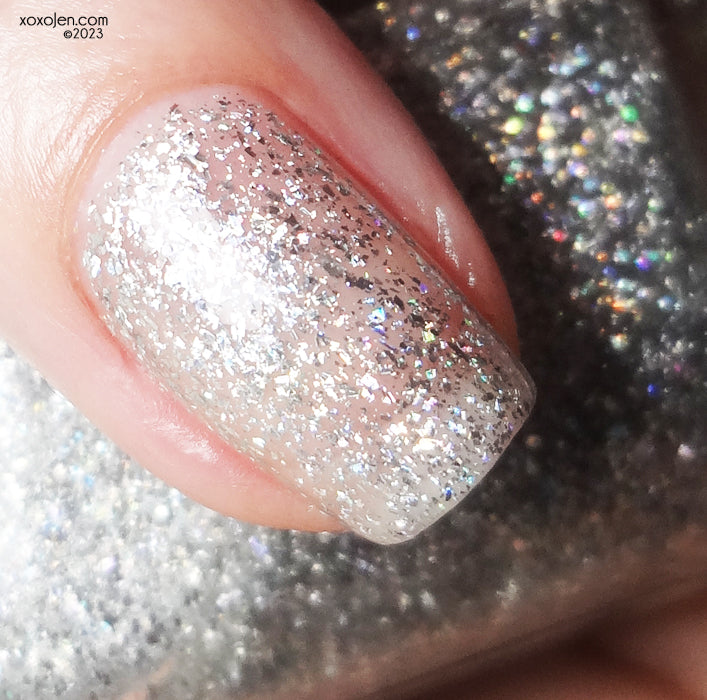 Holo flakie effect topcoat