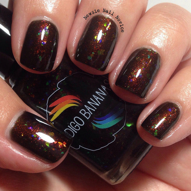 Land Before Swine - brown w/ OG UP shimmer + OG UP multichrome flakies