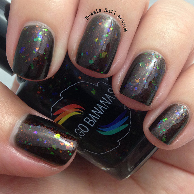 Land Before Swine - brown w/ OG UP shimmer + OG UP multichrome flakies