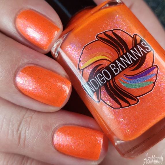 Springtime in Antelope Valley - neon orange glass fleck / multicolor shimmer - OYGTBH custom