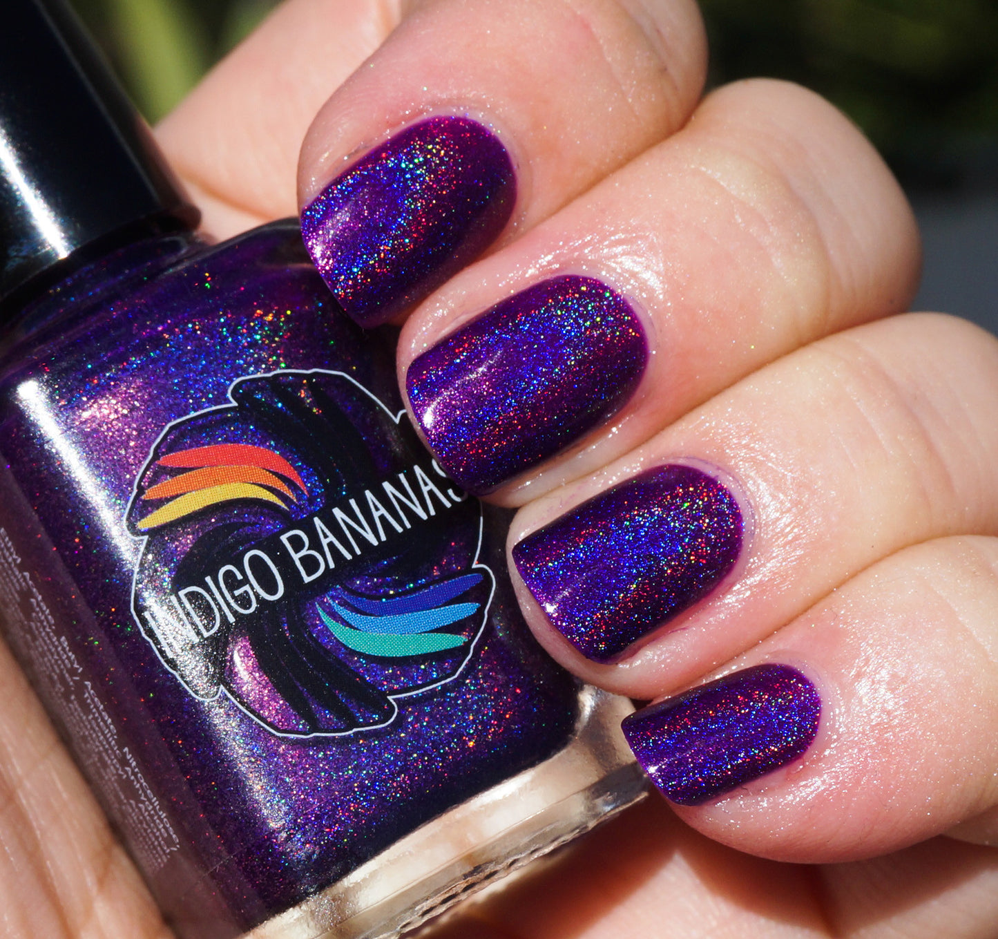 Rhythm & Booze - purple linear holographic