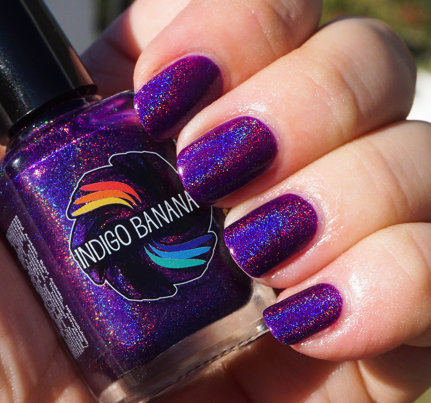 Rhythm & Booze - purple linear holographic