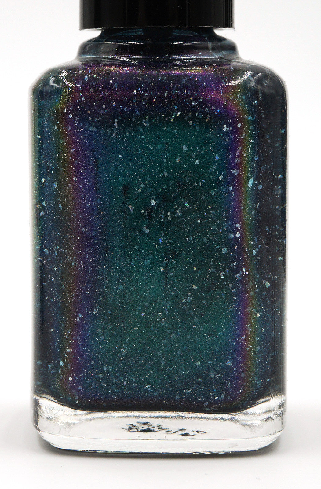 Nature of Your Reality - teal/bright green-blue multichrome linear holographic w/ flakies