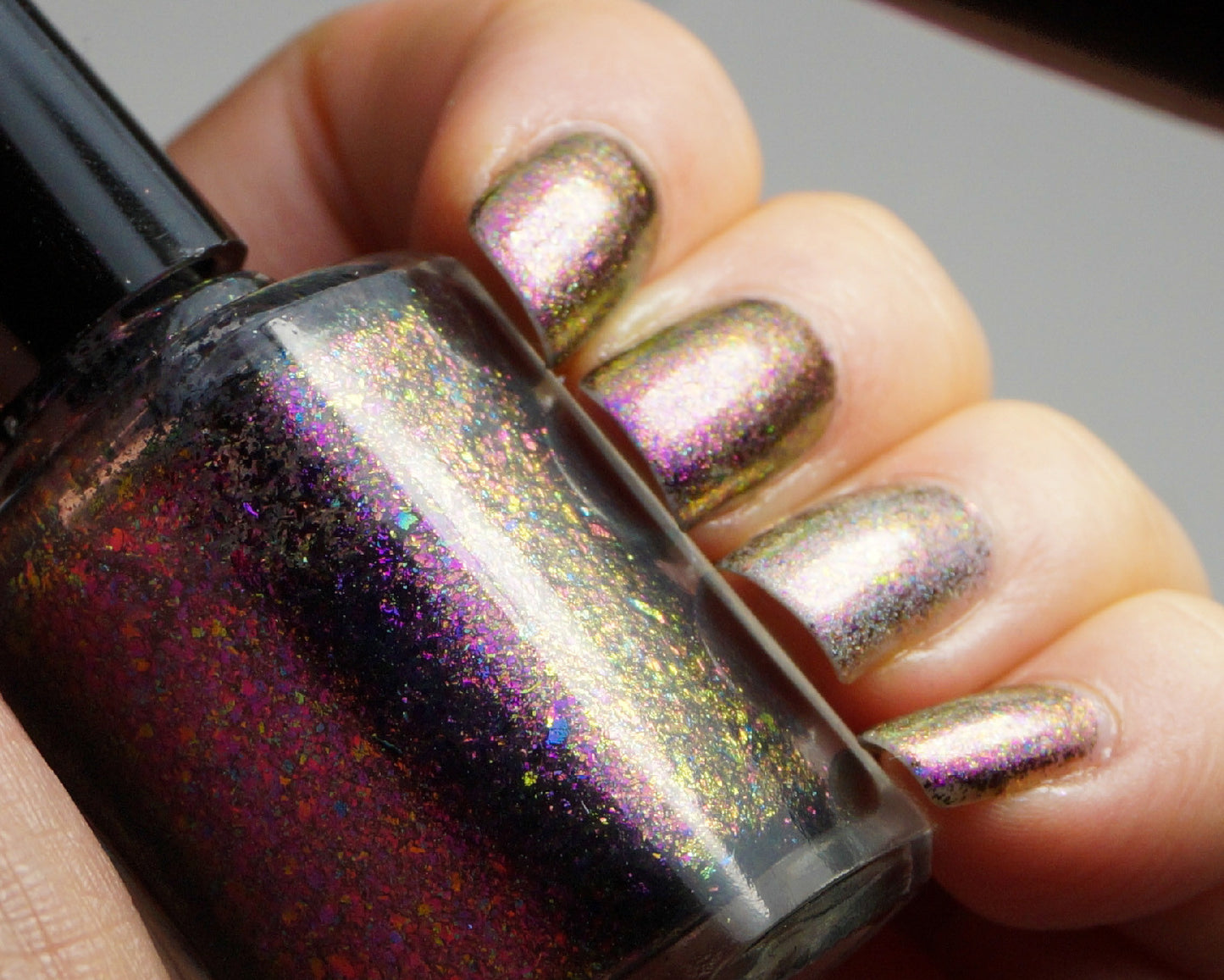 Galactic Halo - pink-purple/copper chrome flakie