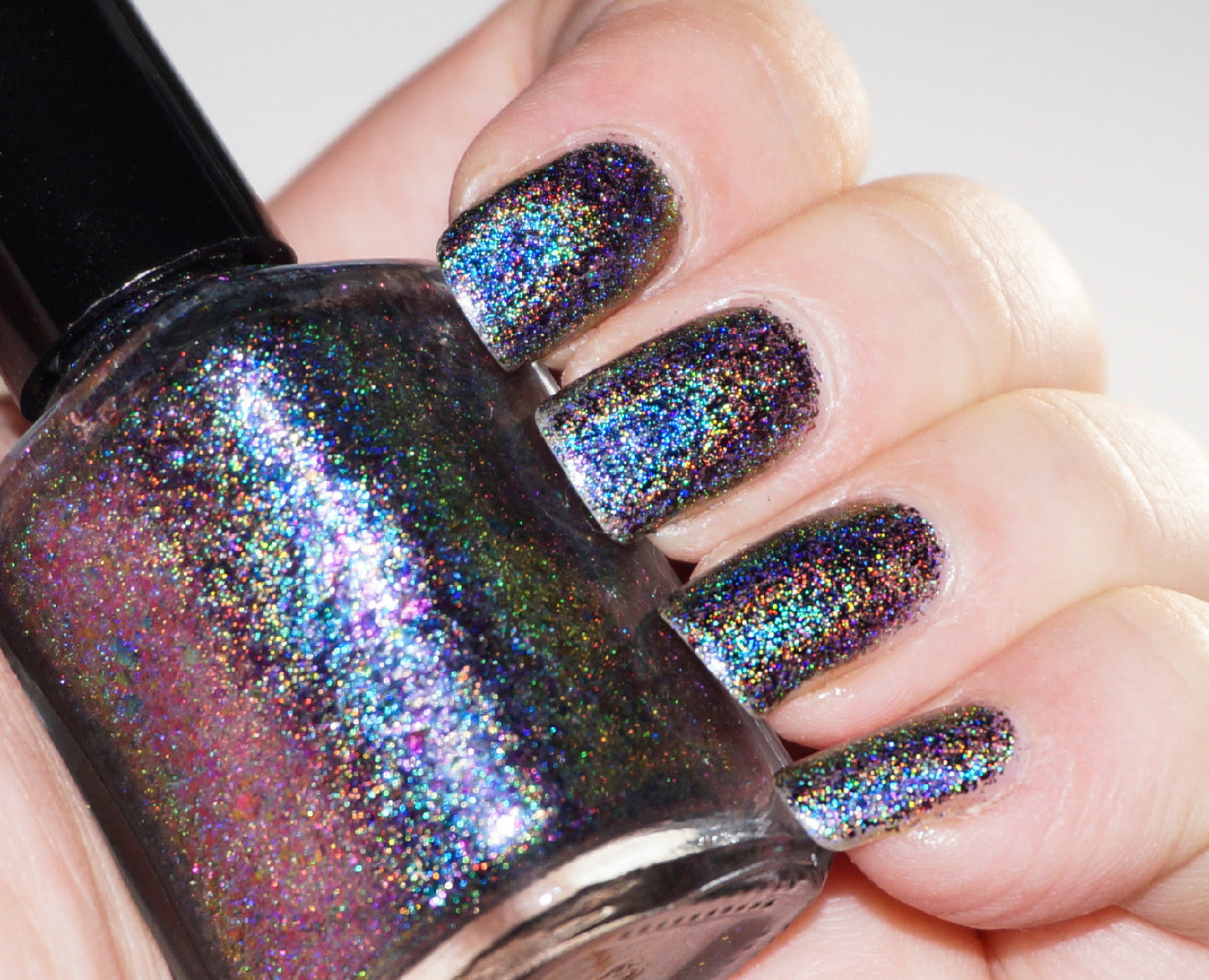 Galactic Halo (HOLO) - pink-purple/copper chrome flakie holographic