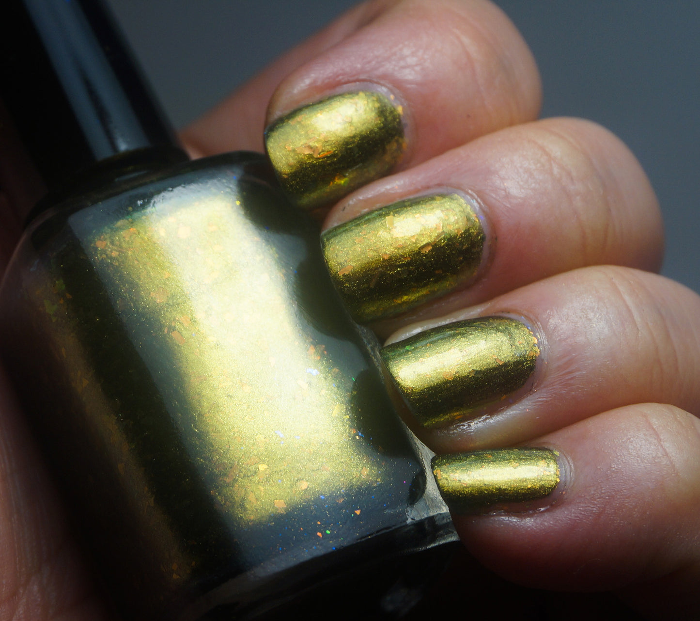 Basilisk - OG UP - gold multichrome & red to green OG UP flakies