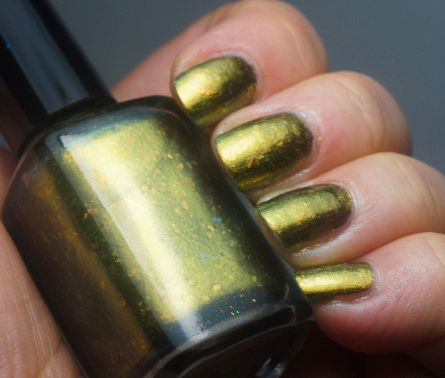 Basilisk - OG UP - gold multichrome & red to green OG UP flakies