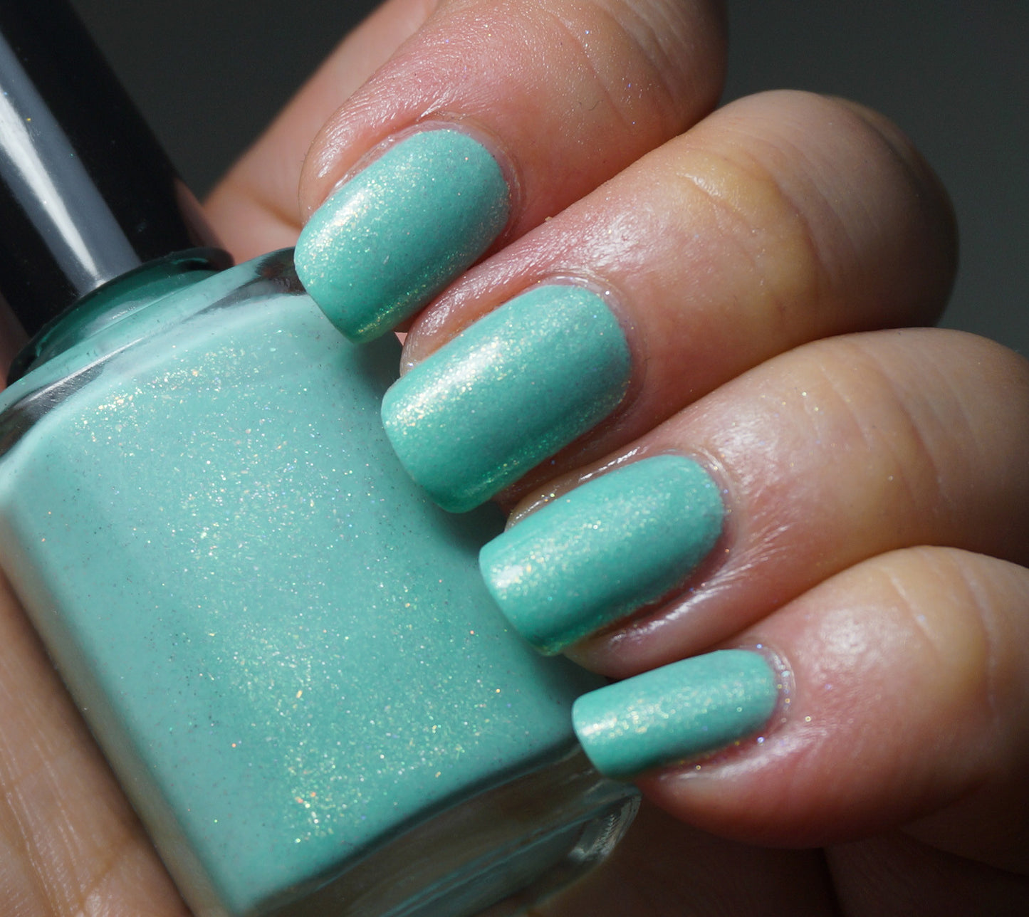 Land of Green Ginger - mint green w/ glass fleck shimmer