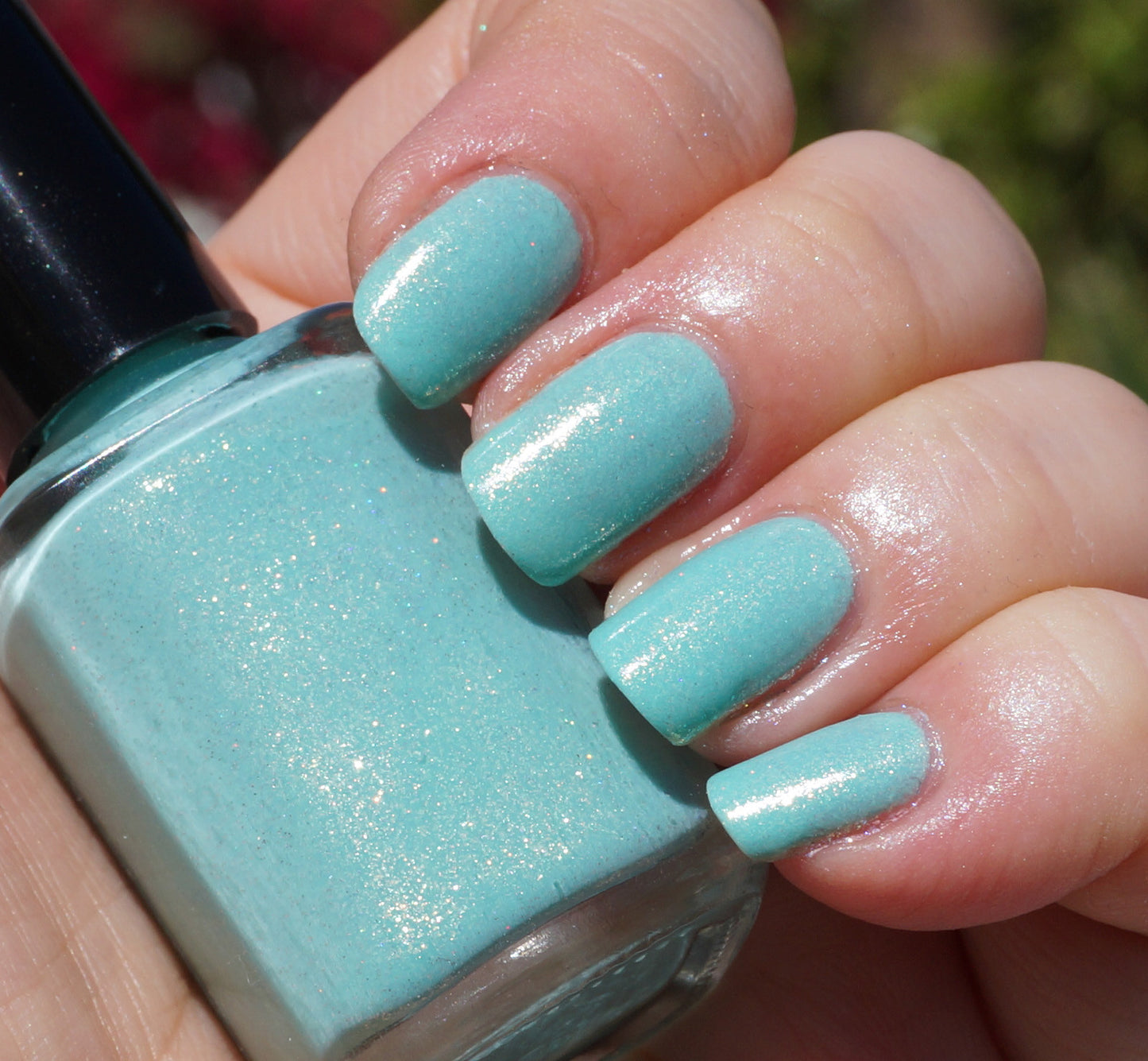 Land of Green Ginger - mint green w/ glass fleck shimmer