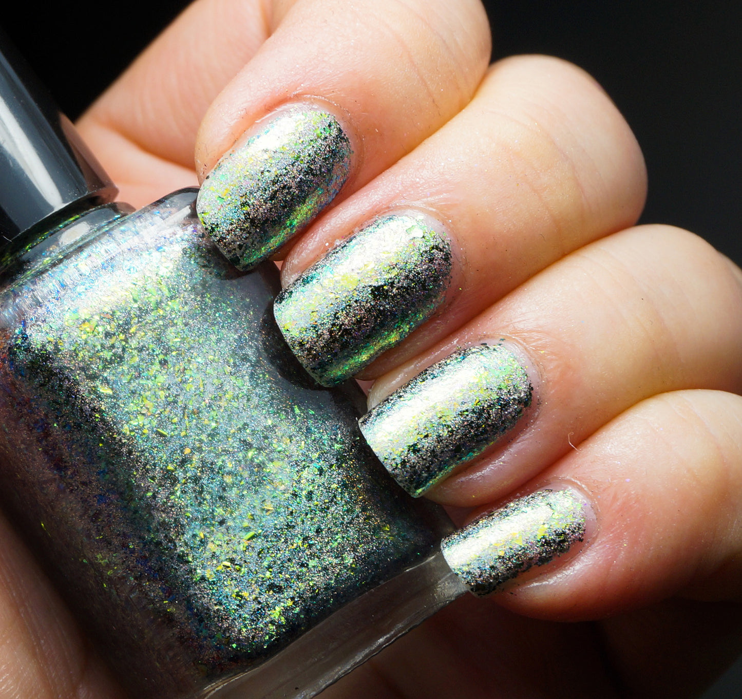 A Greener World (HOLO) - gold-green/green/blue mega chrome flakie