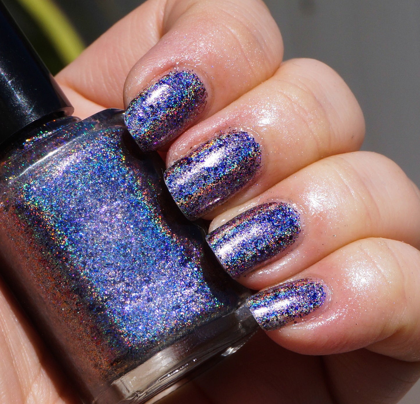 Deep Blue Day (HOLO) - blue/purple/red/gold mega chrome flakie