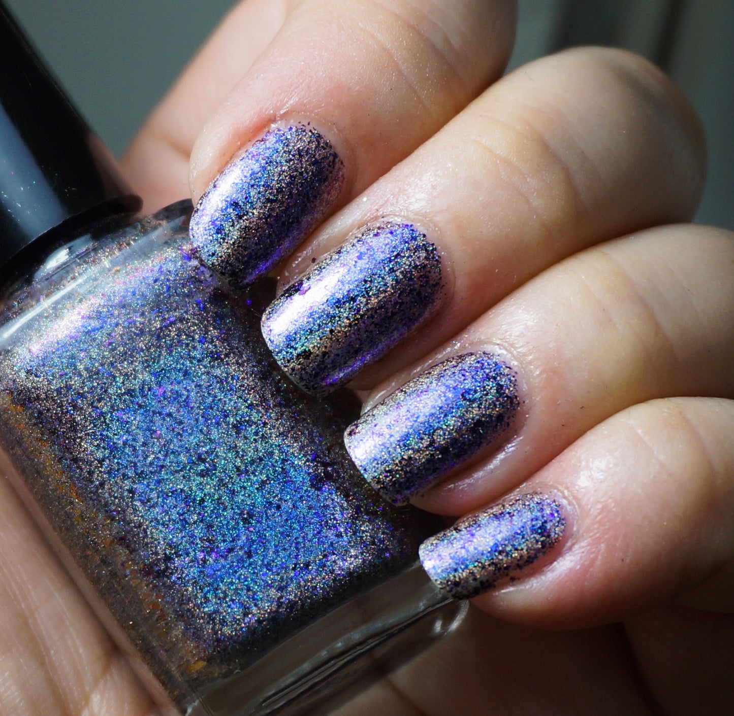 Deep Blue Day (HOLO) - blue/purple/red/gold mega chrome flakie