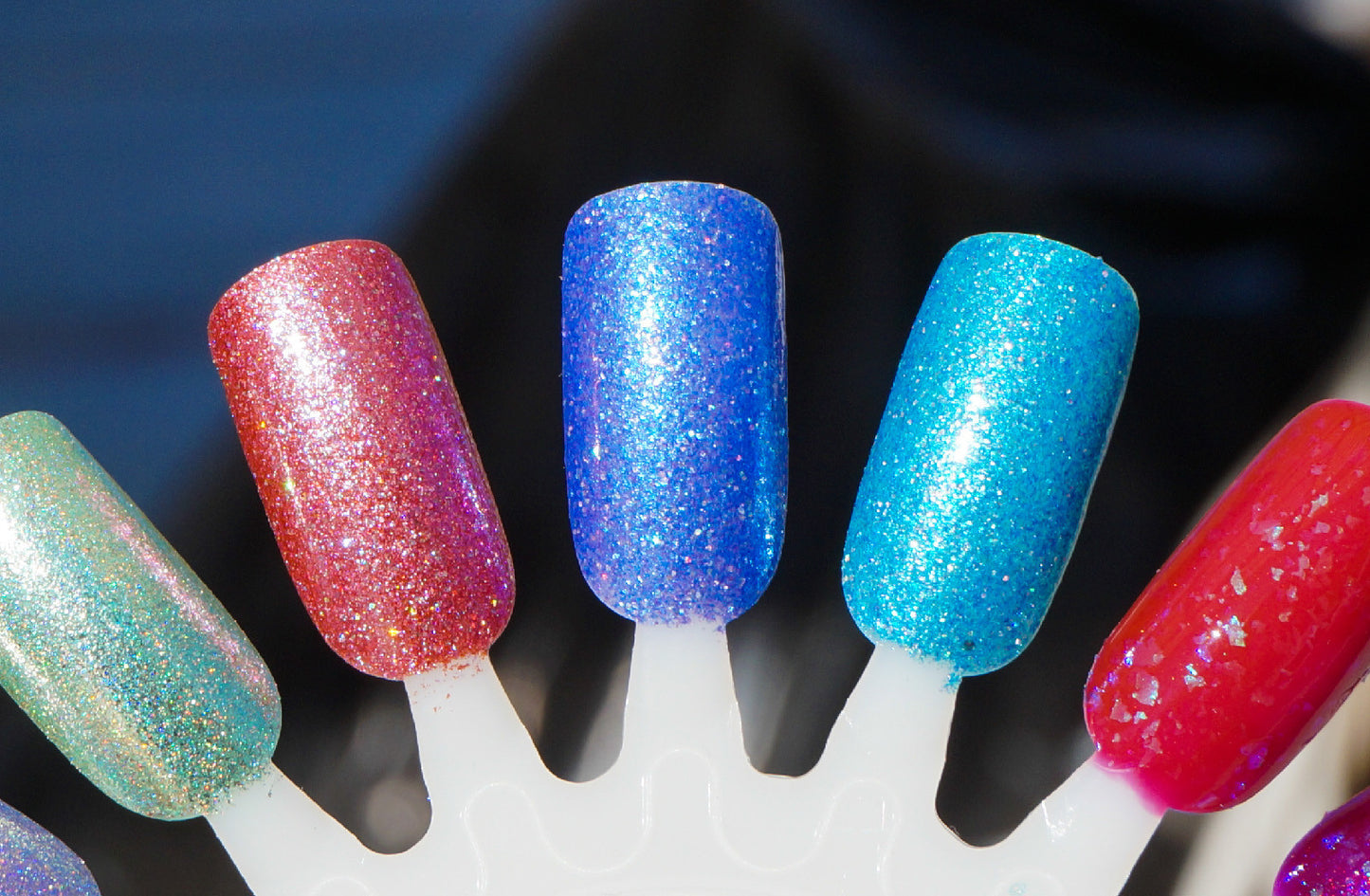 Roll in Ze Hay - indigo glass fleck glow in the dark - GLOWS TEAL