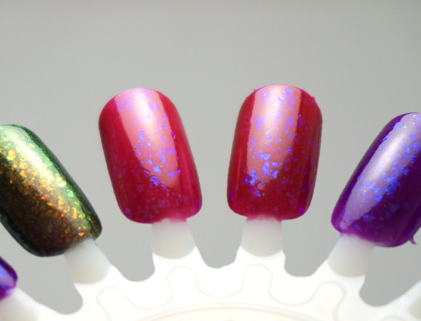 Grave Importance - OG UP sibling - blood red w/ aqua/blue colorshifting flakies