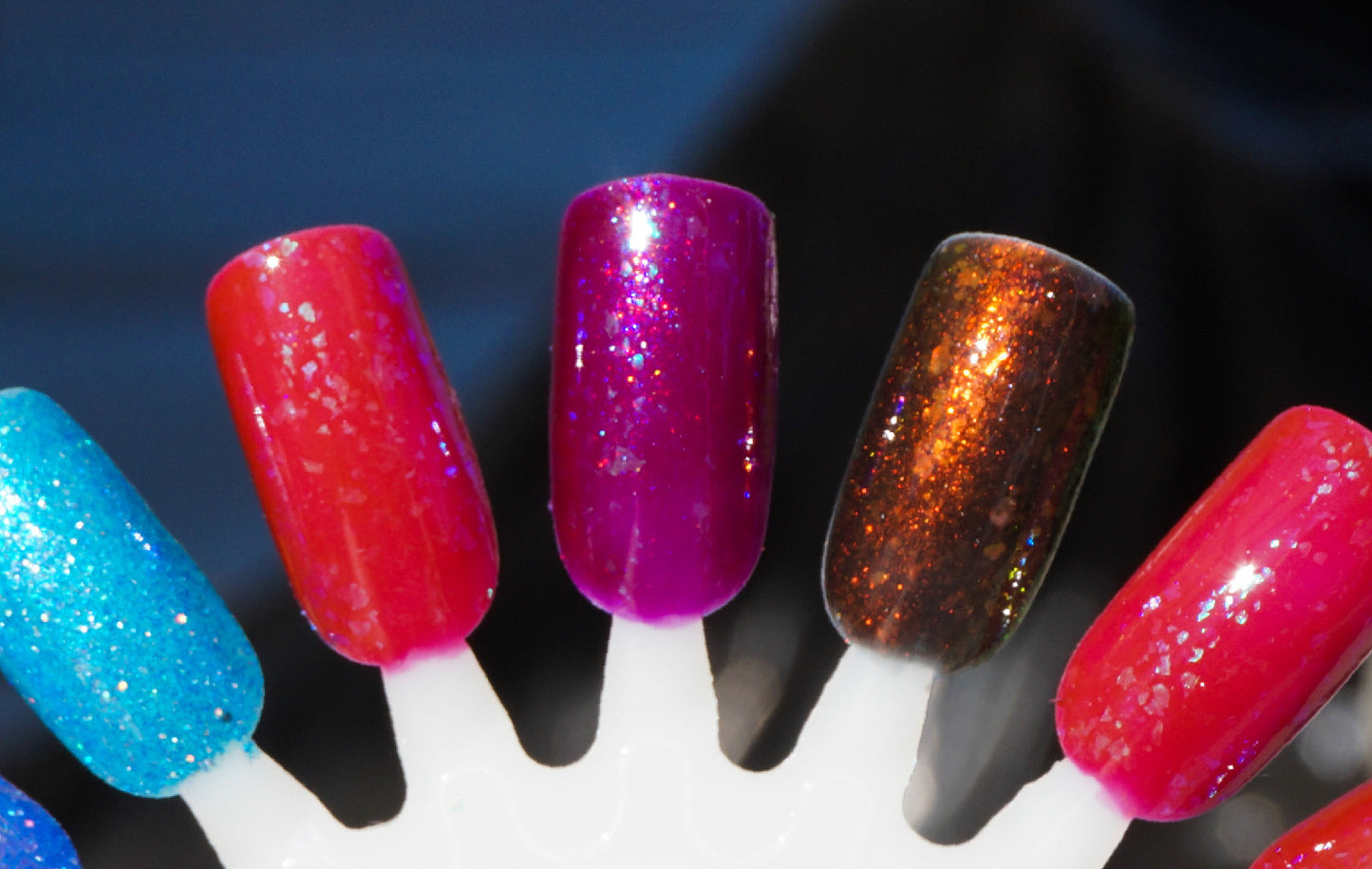 Grave Importance - OG UP sibling - blood red w/ aqua/blue colorshifting flakies