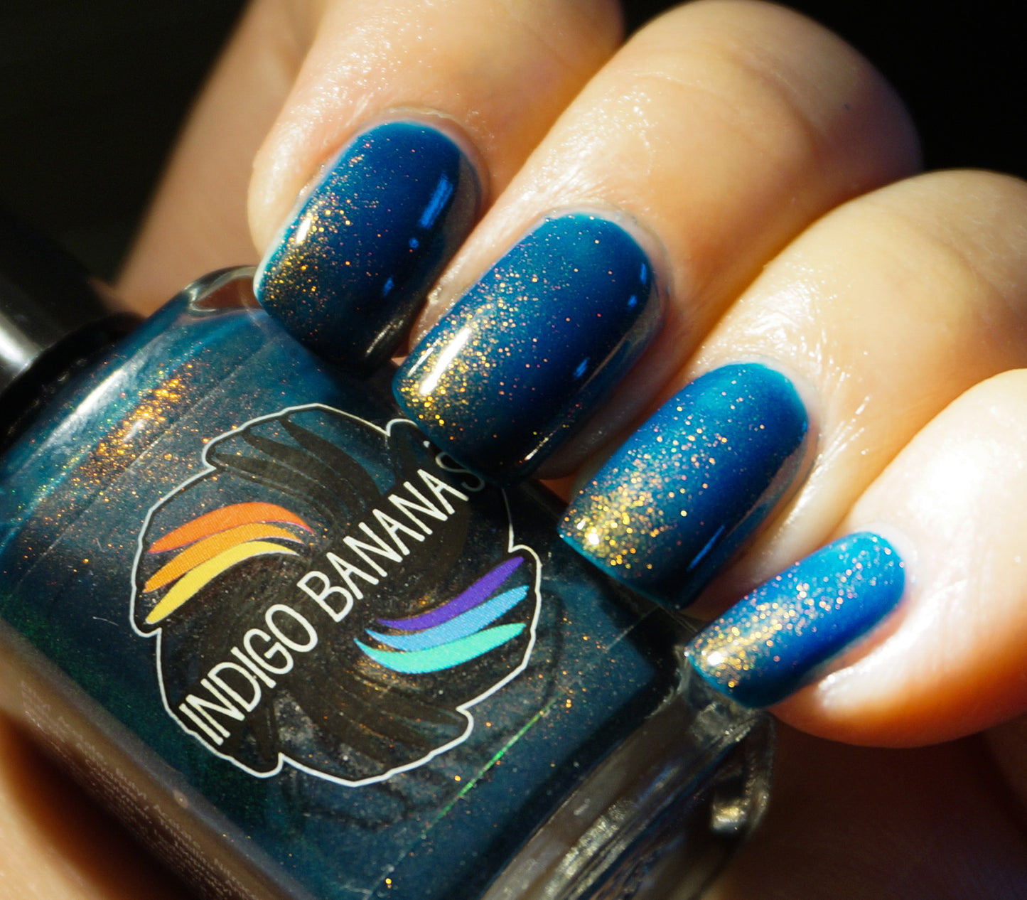 Dark Star (D) - blackened teal OG UP shimmer ('unicorn pee')