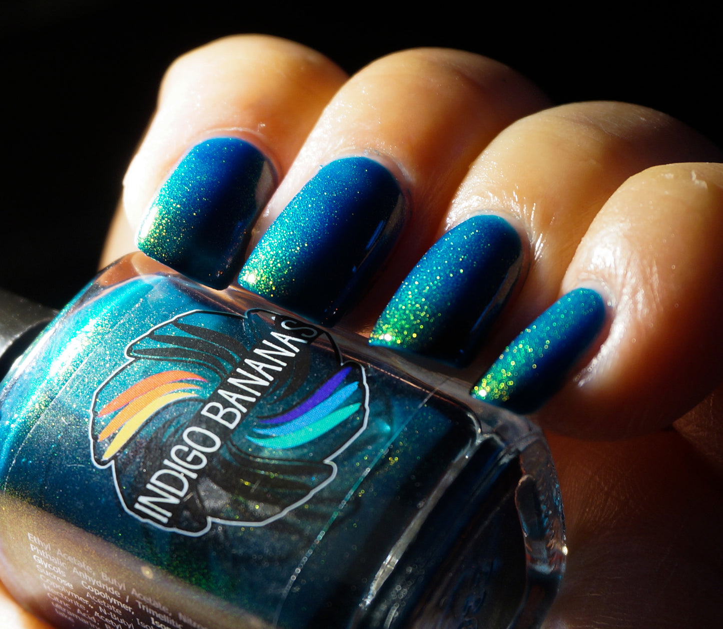 Dark Star (D) - blackened teal OG UP shimmer ('unicorn pee')