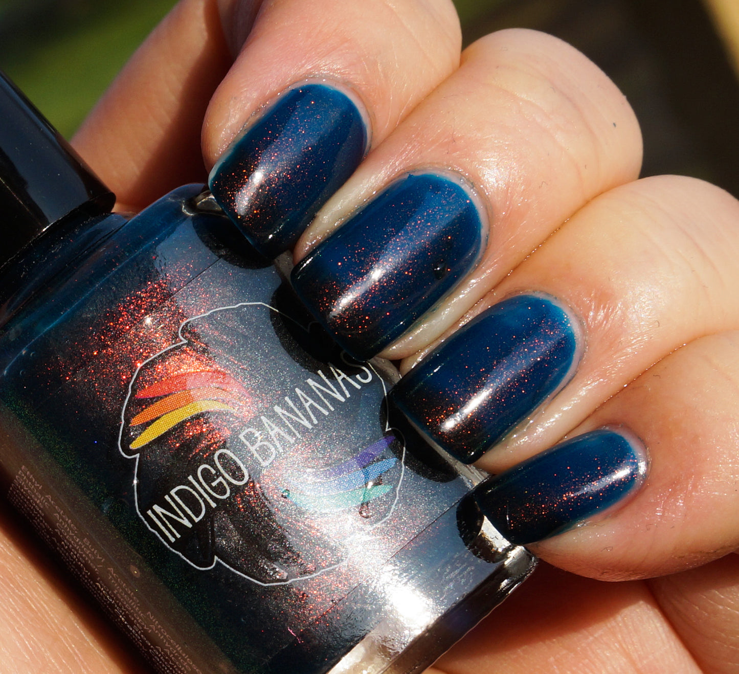 Dark Star (D) - blackened teal UP shimmer ('unicorn pee')