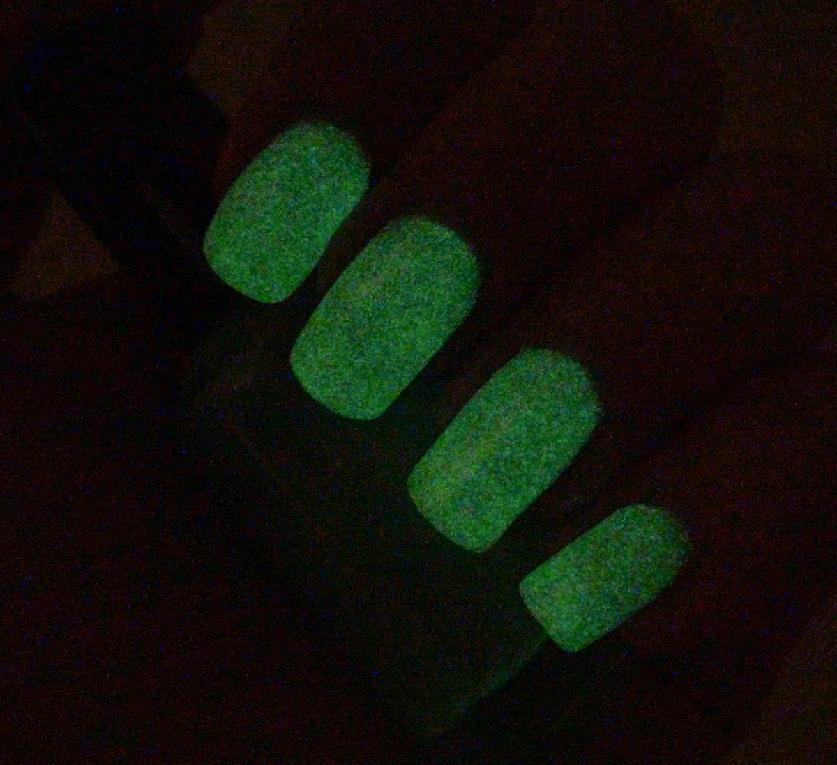 Lime Warp - lime green glass fleck shimmer - GLOWS