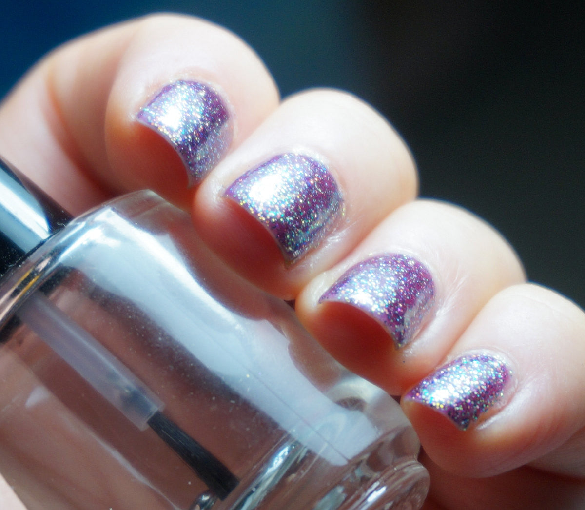 2% Butterscotch Ripple - plum base & colorshifting glitter