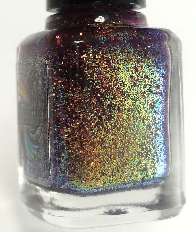 2% Butterscotch Ripple - plum base & colorshifting glitter