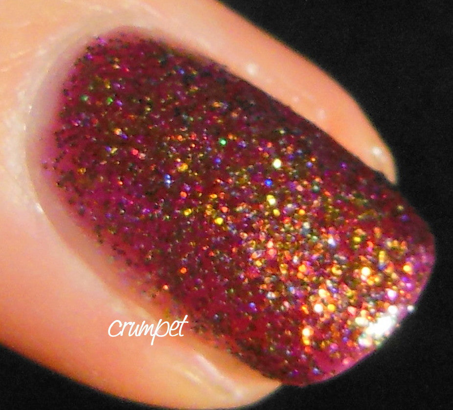 2% Butterscotch Ripple - plum base & colorshifting glitter
