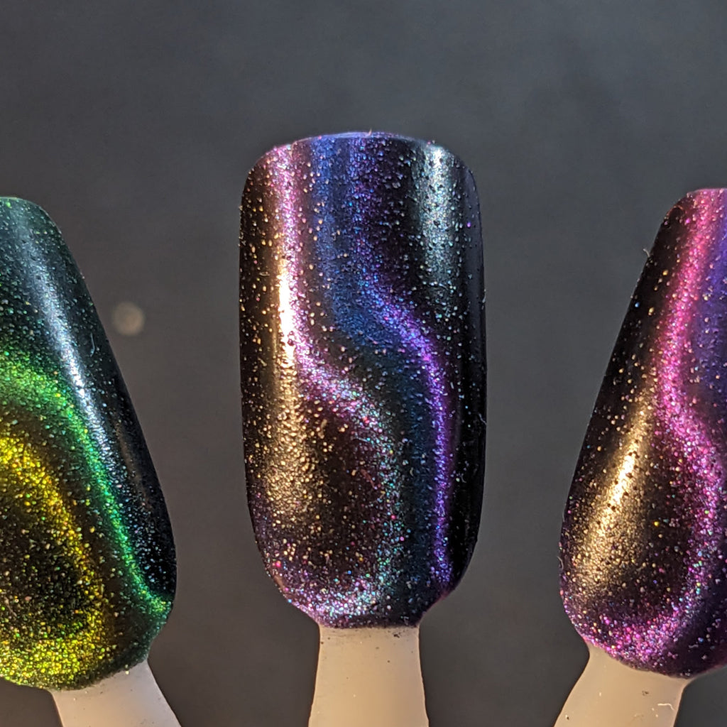 Shore of the Cosmic Ocean - Teal/Blue-Green Magnetic Multichrome & Reflective Glittter
