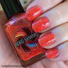 Hot Pepper Tuna - red/coral neon glitter - UV reactive