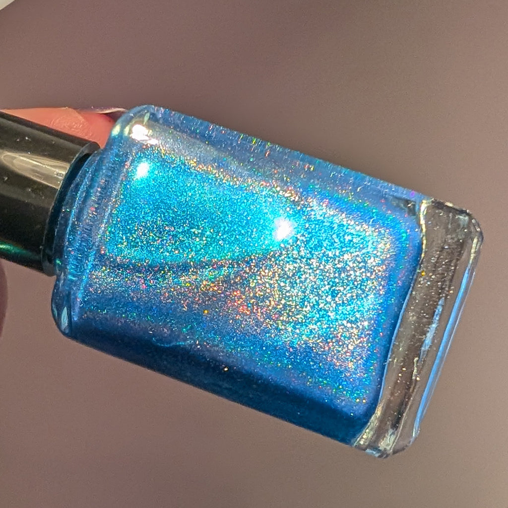 Northern Lights - teal multichrome holographic shimmer