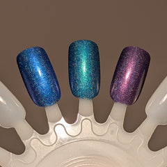 Northern Lights - teal multichrome holographic shimmer