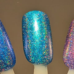 Northern Lights - teal multichrome holographic shimmer