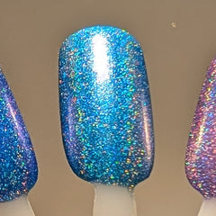 Northern Lights - teal multichrome holographic shimmer