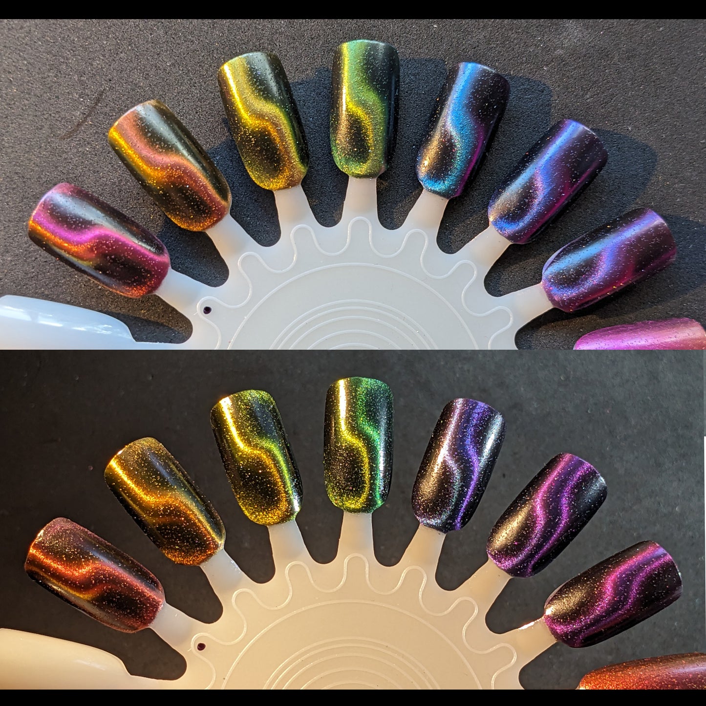 Shore of the Cosmic Ocean - Teal/Blue-Green Magnetic Multichrome & Reflective Glittter